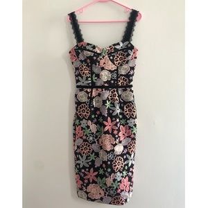 Bronx & Banco Camille Black Floral Dress 4